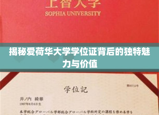 探索爱荷华大学学位证的神秘光环与深远意义