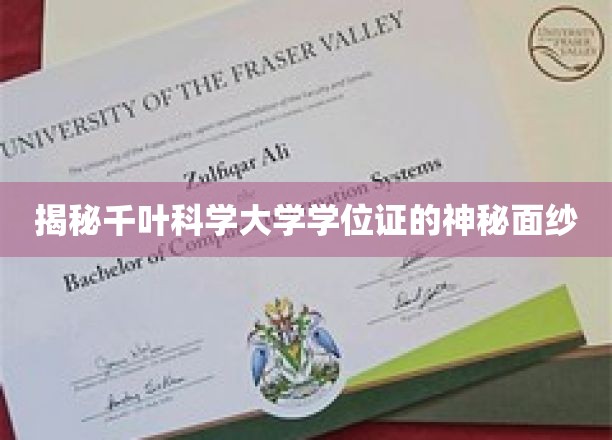 解码千叶科学大学学位证的独特魅力