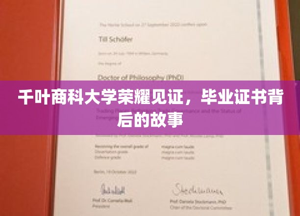 千叶商科大学荣耀见证，毕业证书背后的故事