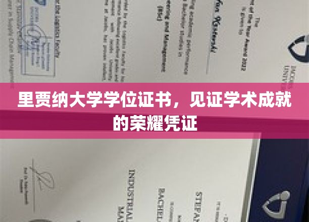 里贾纳大学学位荣耀，承载智慧成就的证书之旅