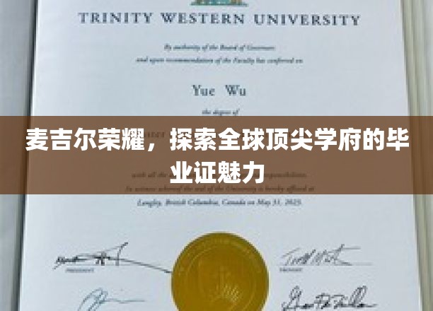 麦吉尔荣耀，探索全球顶尖学府的毕业证魅力