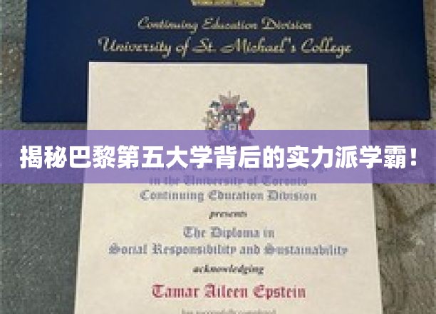 揭秘巴黎第五大学背后的实力派学霸！