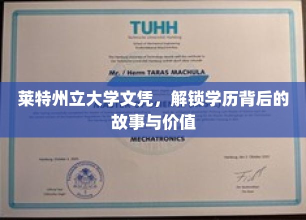 莱特州立文凭之谜，探索学历的深层价值与传奇故事