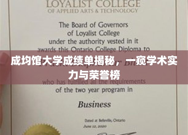 成均馆大学成绩单揭秘，一窥学术实力与荣誉榜