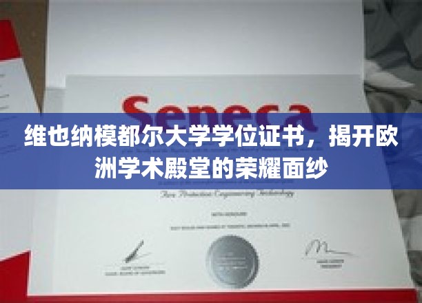 探寻维也纳模都尔大学学位证书背后的欧洲学术辉煌
