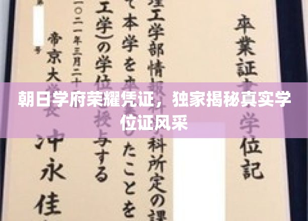揭秘朝日学府荣耀凭证，一睹真实学位证的风采