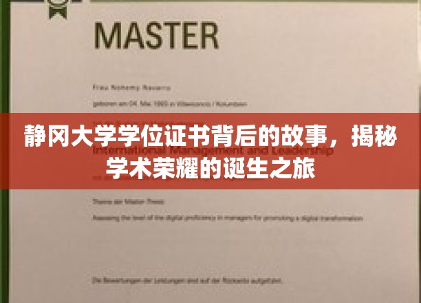 探寻静冈大学学位证书背后的传奇，揭秘学术成就的辉煌足迹