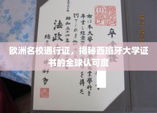 跨国教育通行证，西班牙大学证书的国际认可奥秘解析