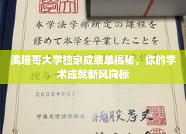 奥塔哥大学成绩单内幕曝光，揭秘未来学术成就风向标
