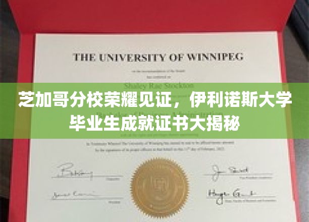 伊利诺斯大学芝加哥分校荣耀绽放，一探毕业生证书背后的辉煌故事