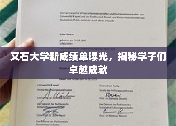 石大骄子荣耀榜，新成绩单展现非凡学术风采