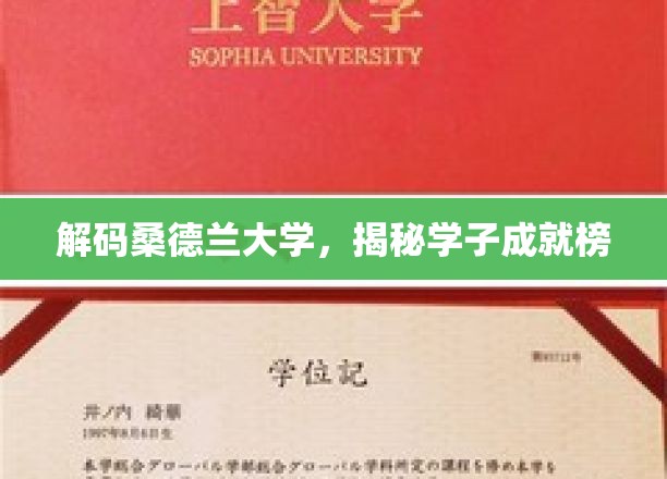 解码桑德兰大学，揭秘学子成就榜