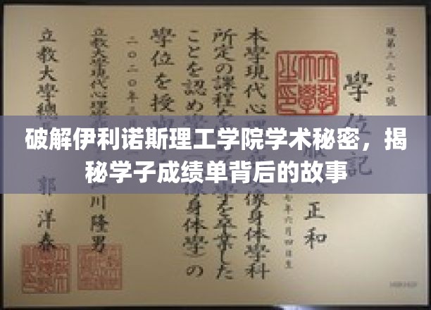 揭秘伊利诺伊理工学院学术秘密，探寻学子成绩单背后的故事
