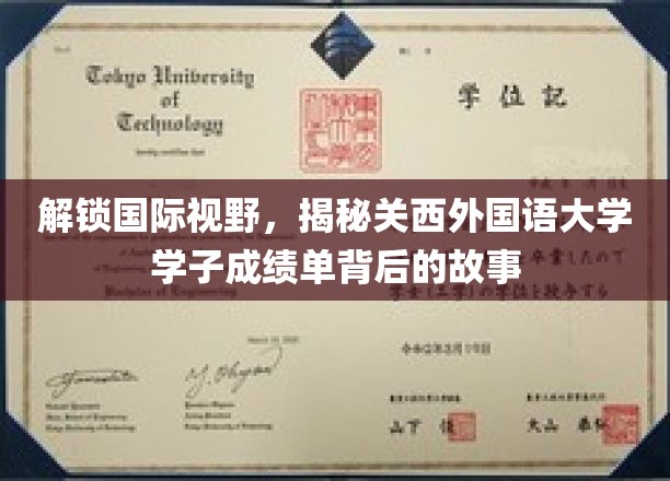 关西外国语大学学子成绩单背后的国际视野启示录