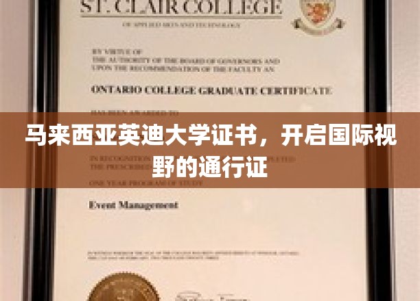 跨国教育之旅，英迪大学证书，点亮全球视野的大门