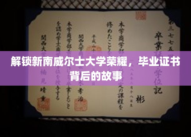 解锁新南威尔士大学荣耀，毕业证书背后的故事