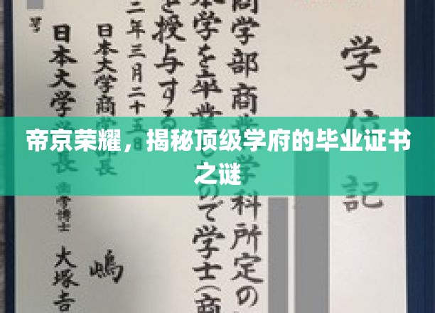 帝京荣耀，揭秘顶级学府的毕业证书之谜