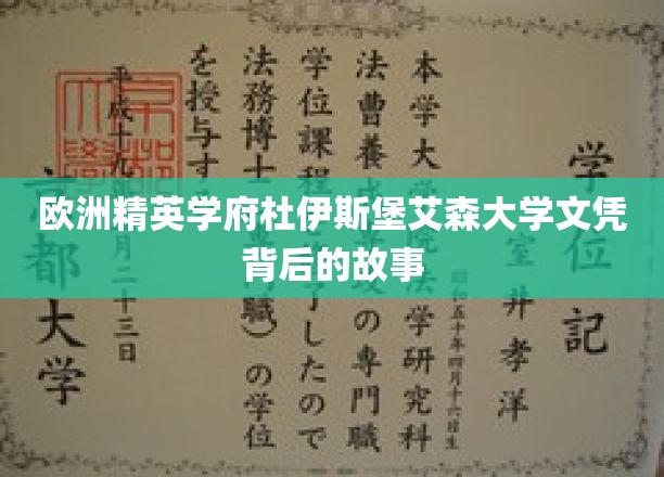 欧洲名校杜伊斯堡艾森大学，探寻文凭背后的不凡历程