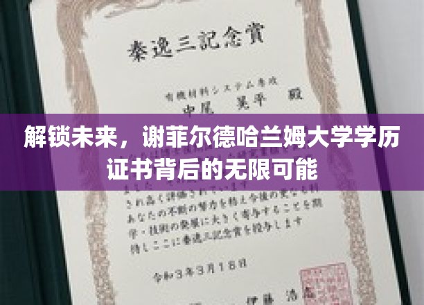 探索谢菲尔德哈兰姆大学学历证书，开启无限职业新篇章