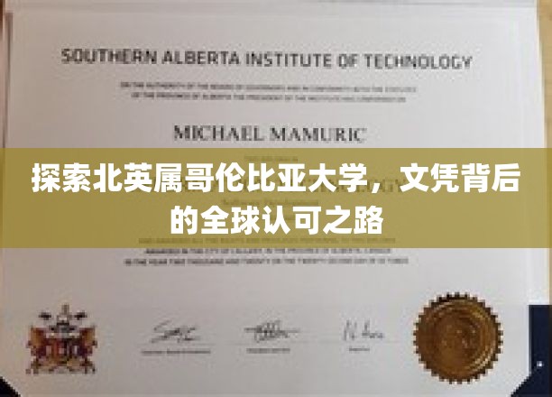 探索北英属哥伦比亚大学，文凭背后的全球认可之路