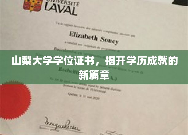 山梨大学荣耀启航，学位证书铸就非凡学途