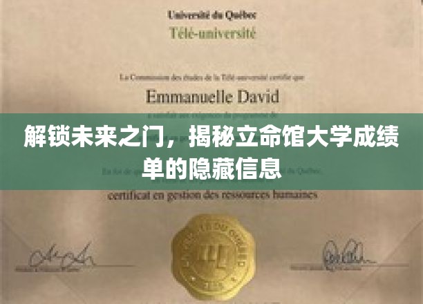 揭开立命馆大学成绩单的神秘面纱，探秘未来成功的关键密码