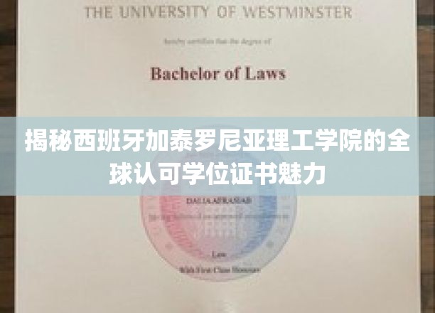 探索西班牙加泰罗尼亚理工学院国际认证学位的独到魅力