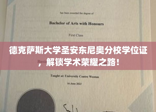 德克萨斯大学圣安东尼奥分校学位证，开启你的学术巅峰之旅！