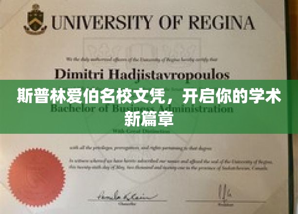 斯普林菲尔德名校文凭，开启你的学术新篇章