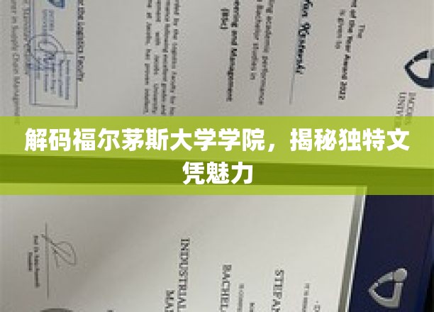 探寻福尔茅斯大学学院，独特文凭背后的神秘魅力