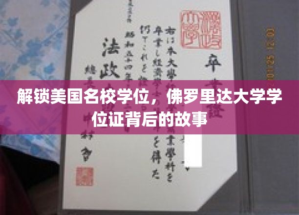 佛罗里达大学学位证，揭秘背后的国际教育传奇