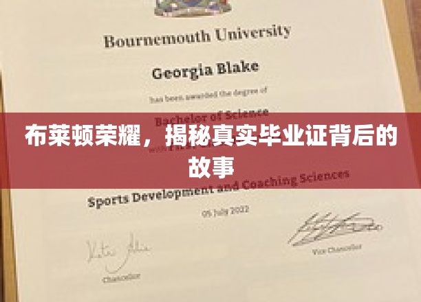 布莱顿荣耀，揭秘真实毕业证背后的故事