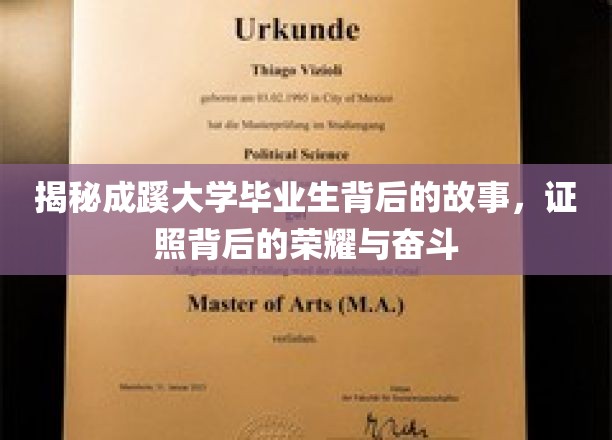 揭秘成蹊大学毕业生背后的故事，证照背后的荣耀与奋斗
