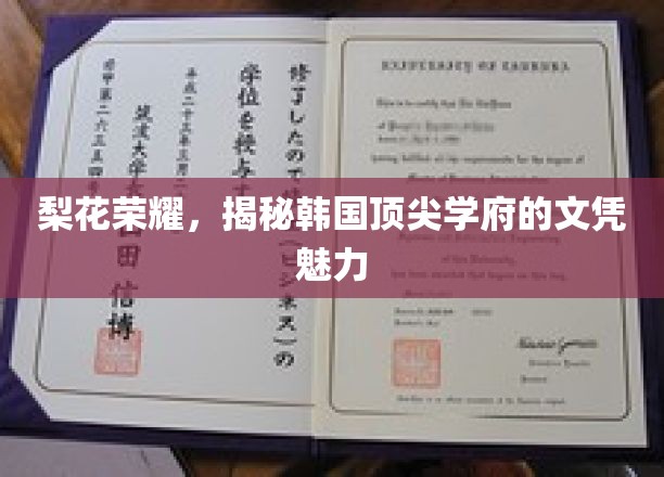 梨花荣耀，揭秘韩国顶尖学府的文凭魅力
