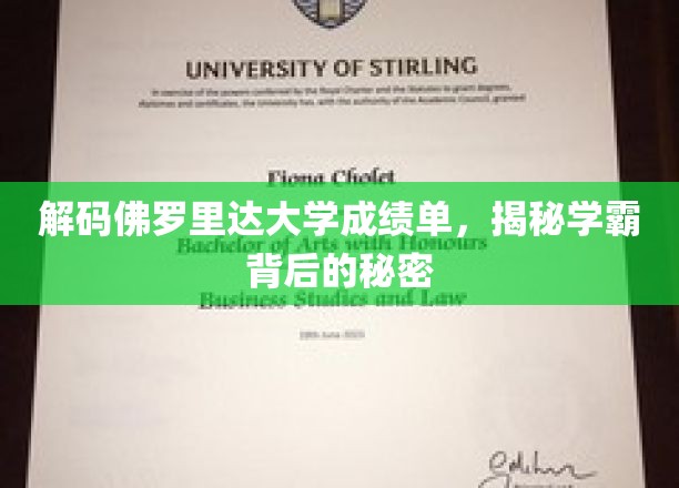 佛罗里达大学学霸养成记，成绩单背后的惊人真相