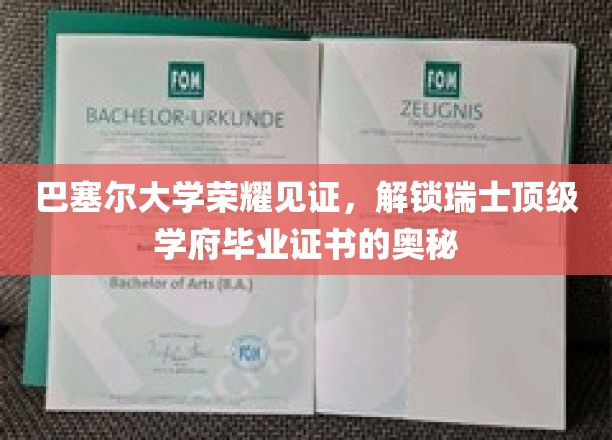 巴塞尔大学荣耀揭秘，瑞士顶尖学府毕业证书背后的故事