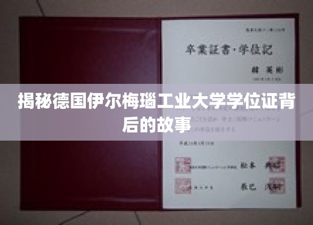 探寻德国伊尔梅瑙工业大学学位证的传奇历程