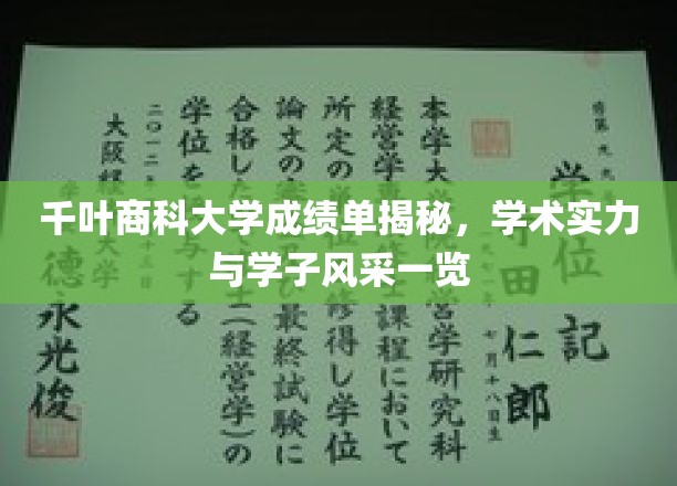 千叶商科大学成绩单揭秘，学术实力与学子风采一览