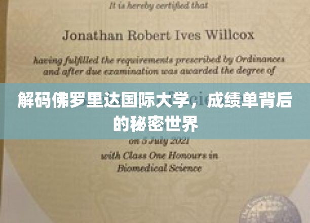 揭开佛罗里达国际大学成绩单的神秘面纱
