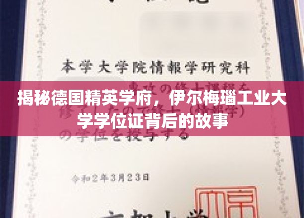 揭开伊尔梅瑙工业大学学位证的神秘面纱，德国精英学府的荣誉之路