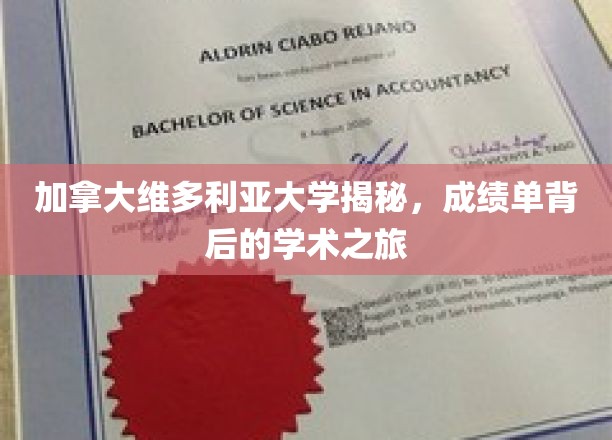 解码加拿大维多利亚大学，探索成绩单背后的精彩学术历程
