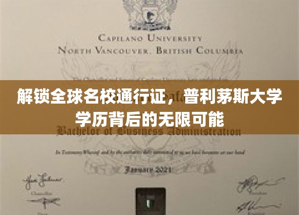 解锁全球名校通行证，普利茅斯大学学历背后的无限可能