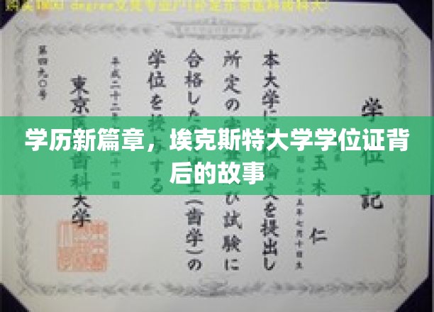 学历新篇章，埃克斯特大学学位证背后的故事