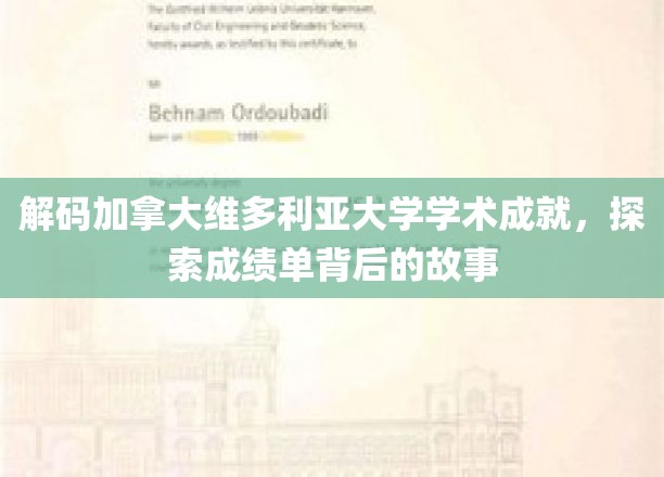 揭开维多利亚大学卓越成就的面纱，探寻成绩单背后的传奇故事