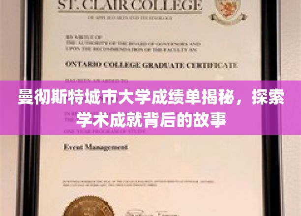 解码曼彻斯特城市大学成绩单，揭开学子成就背后的精彩篇章