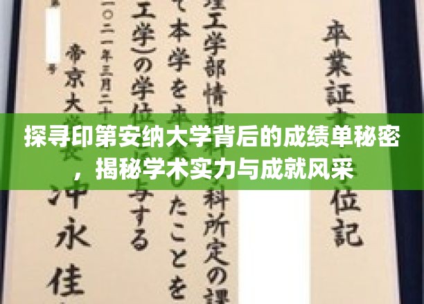 印第安纳大学，揭秘非凡学术成就背后的惊人成绩单