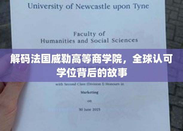 揭开法国威勒高等商学院，国际认可学位的神秘面纱