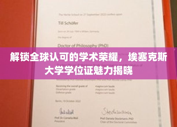 全球视野，学术荣耀，揭秘埃塞克斯大学学位证的非凡魅力