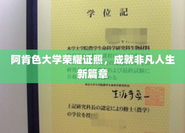 阿肯色大学荣耀证书开启非凡人生新里程