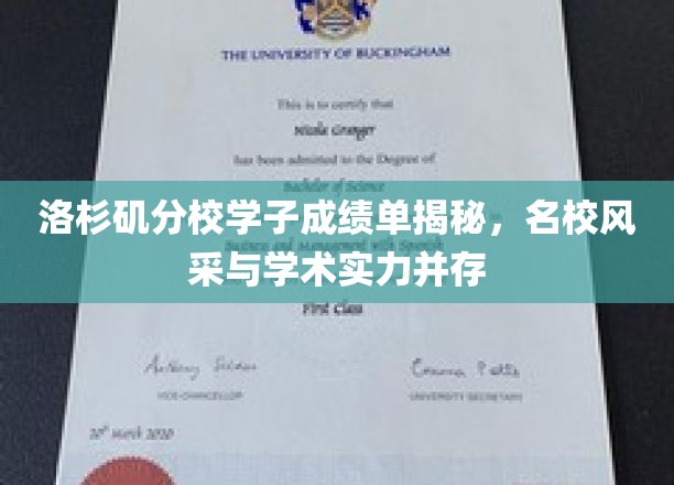 洛杉矶分校学子成绩斐然，揭秘名校背后的学术荣耀